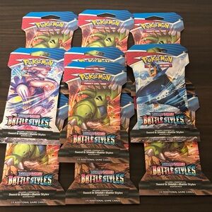 10 Pokemon Battle Styles Booster Packs